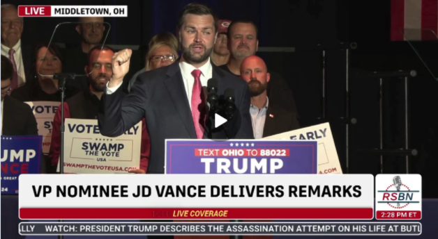 FULL SPEECH: Vice Presidential Nominee JD Vance Holds a Hometown Rally in Ohio – 7/22/24